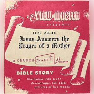 🎈2/$20 - VIEW-MASTER Reel CH-40 “A Bible Story in 3D” 1947.